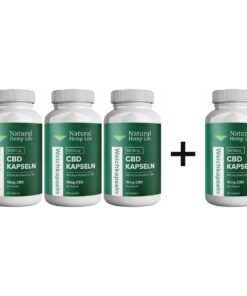 4 für 3: CBD Kapseln 600 mg 60 Stk.