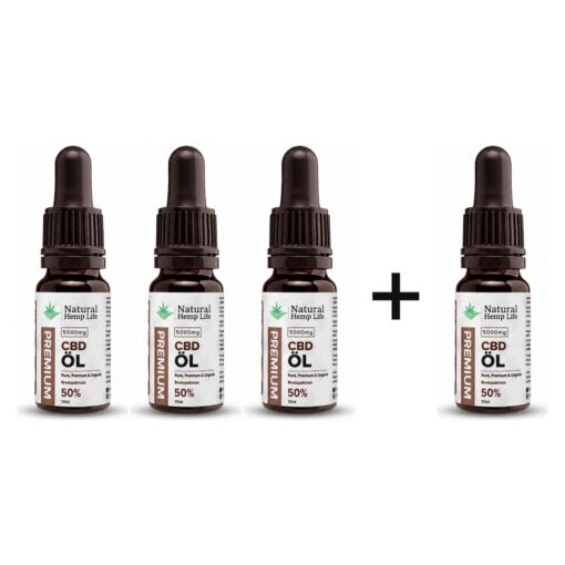 4 für 3: CBD Öl 50% (5000 mg)