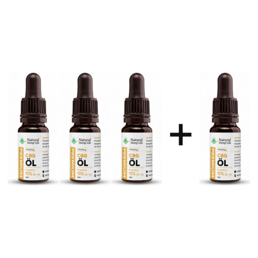 4 für 3: CBG + CBD Öl 10% (1000 mg)